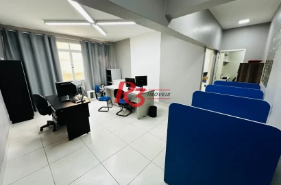 Sala, 89 m² - venda por R$ 300.000,00 ou aluguel por R$ 3.227,00/mês - Centro - Santos/SP