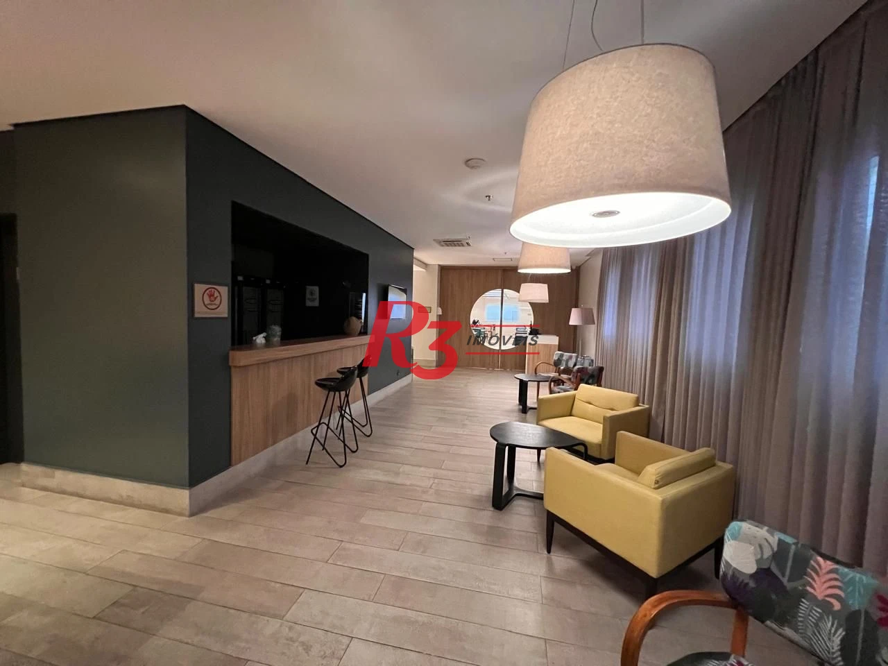 Flat com 1 dormitório à venda, 36 m² por R$ 583.000,00 - Gonzaga - Santos/SP