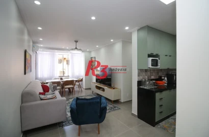 Apartamento com 3 dormitórios à venda, 100 m² por R$ 620.000,00 - José Menino - Santos/SP