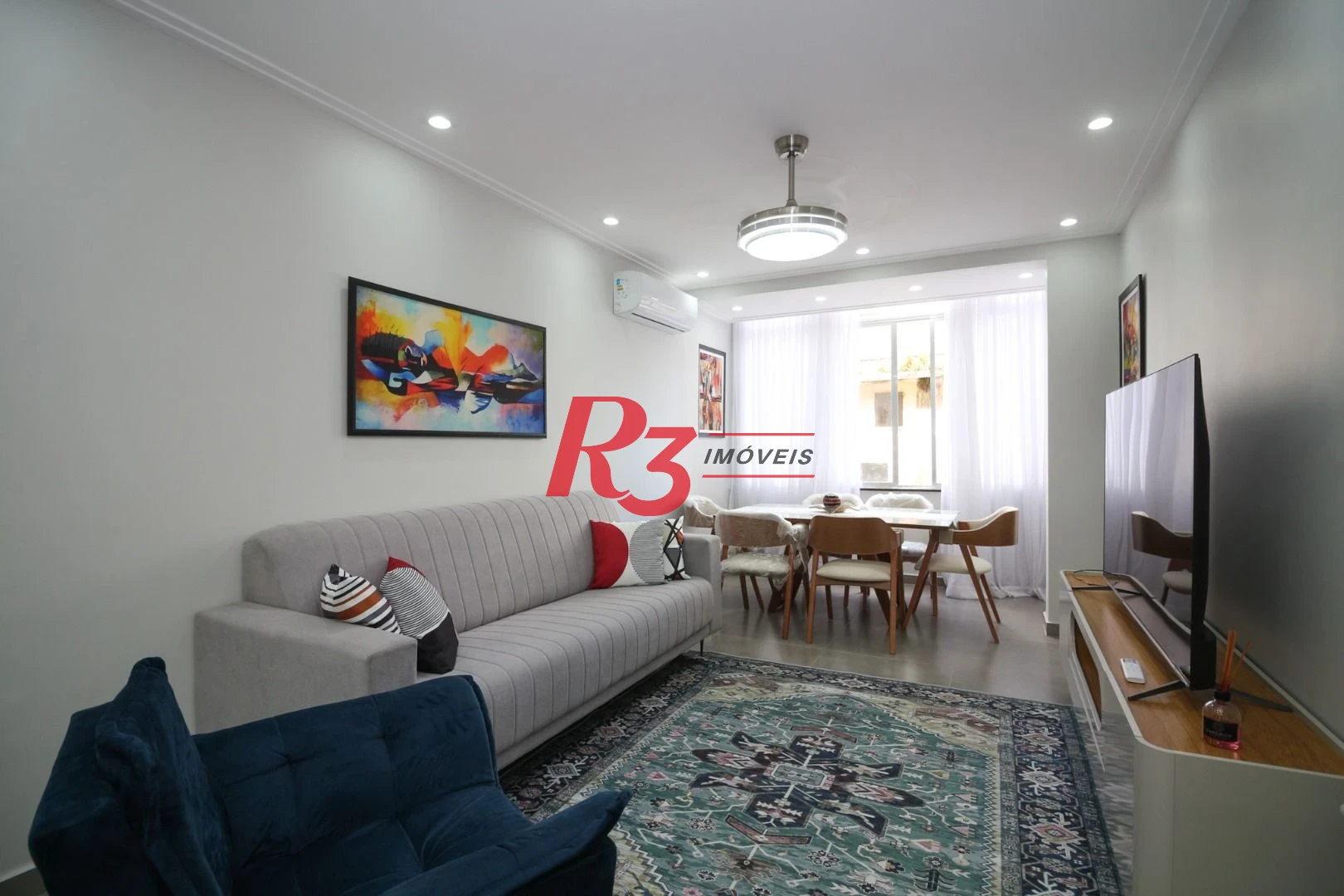 Apartamento com 3 dormitórios à venda, 100 m² por R$ 620.000,00 - José Menino - Santos/SP