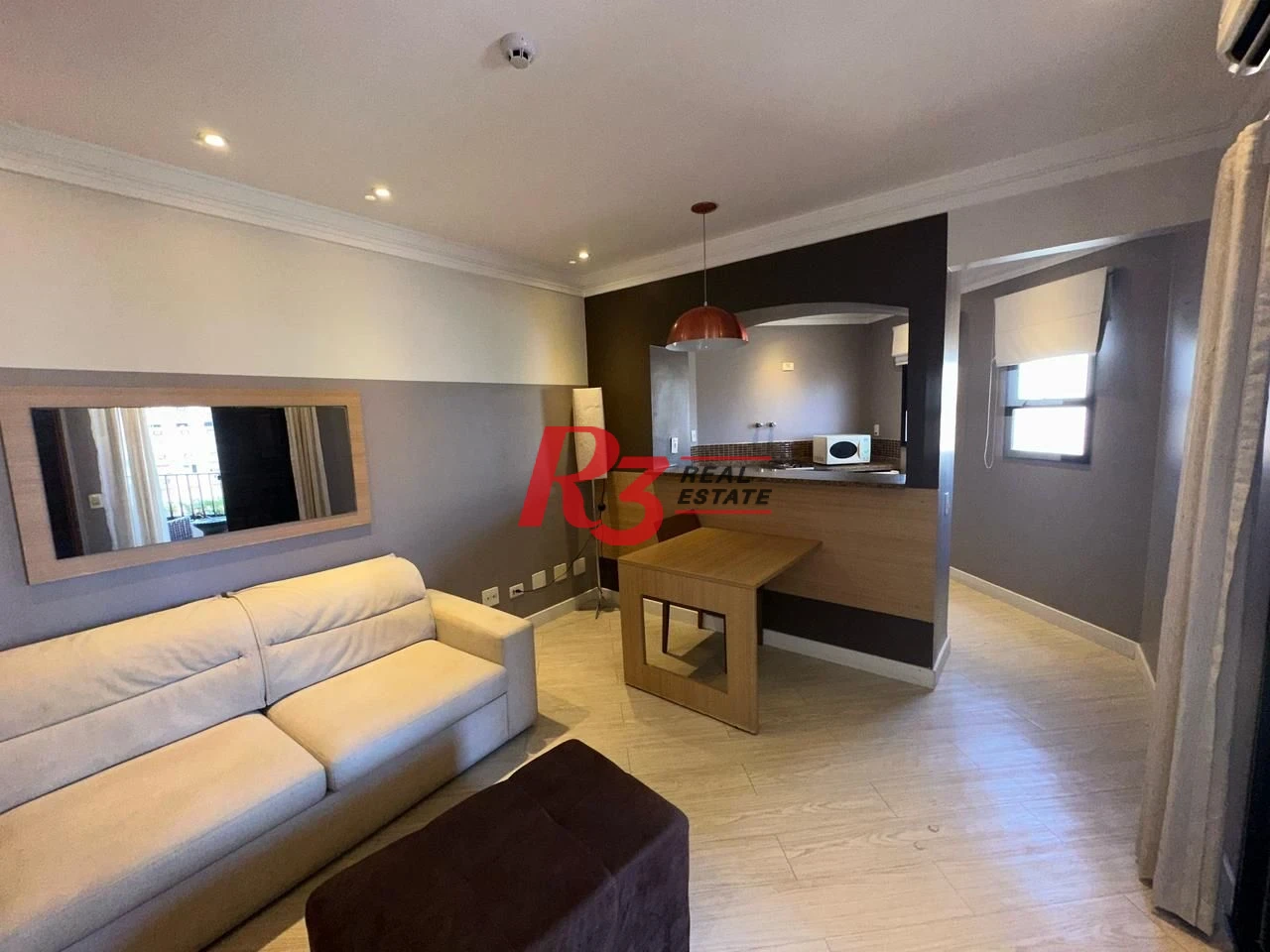 Flat com 1 dormitório, 44 m² - venda por R$ 480.000,00 ou aluguel por R$ 4.500,00/mês - Gonzaga - Santos/SP