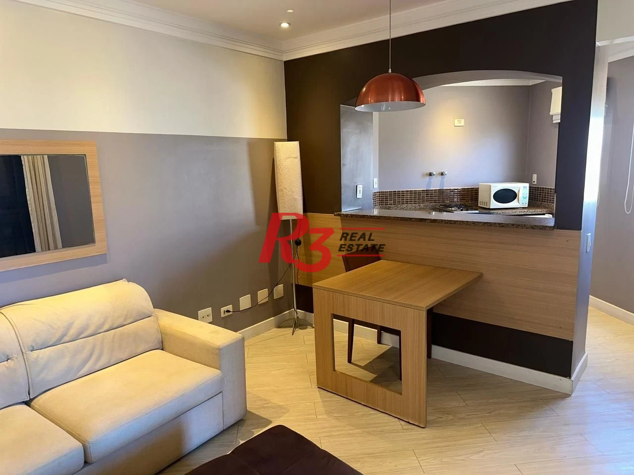 Flat com 1 dormitório, 44 m² - venda por R$ 480.000,00 ou aluguel por R$ 4.500,00/mês - Gonzaga - Santos/SP