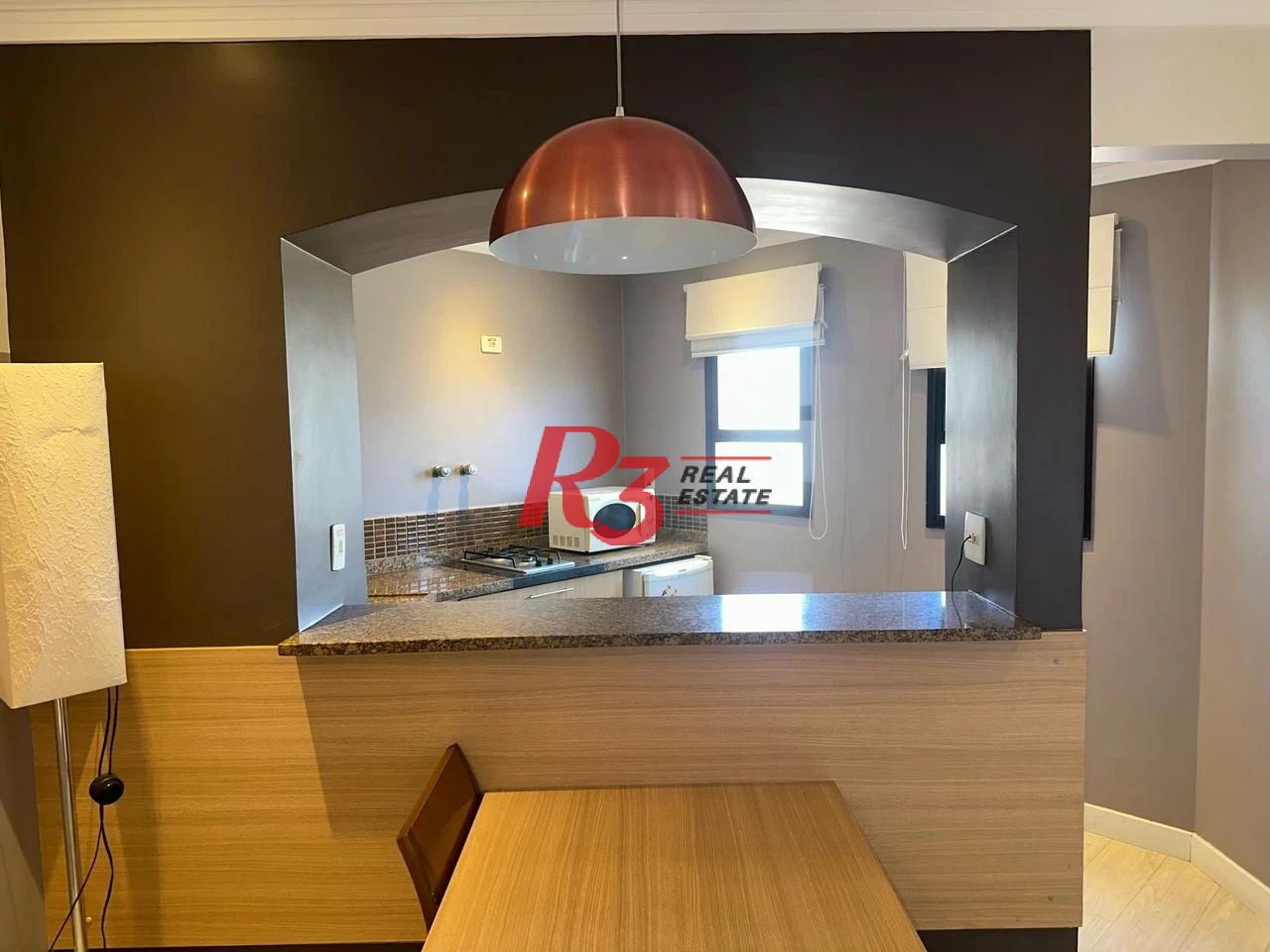 Flat com 1 dormitório, 44 m² - venda por R$ 480.000,00 ou aluguel por R$ 4.500,00/mês - Gonzaga - Santos/SP