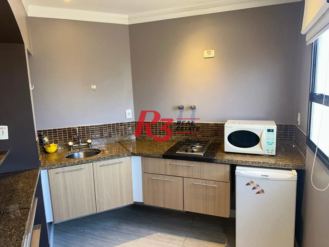 Flat com 1 dormitório, 44 m² - venda por R$ 480.000,00 ou aluguel por R$ 4.500,00/mês - Gonzaga - Santos/SP