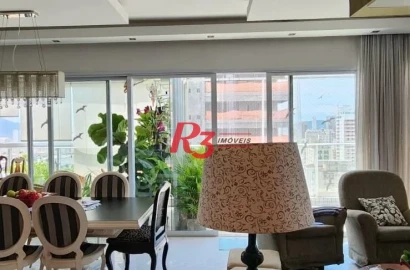 Apartamento Duplex com 4 dormitórios à venda, 380 m² por R$ 4.900.000,00 - Embaré - Santos/SP