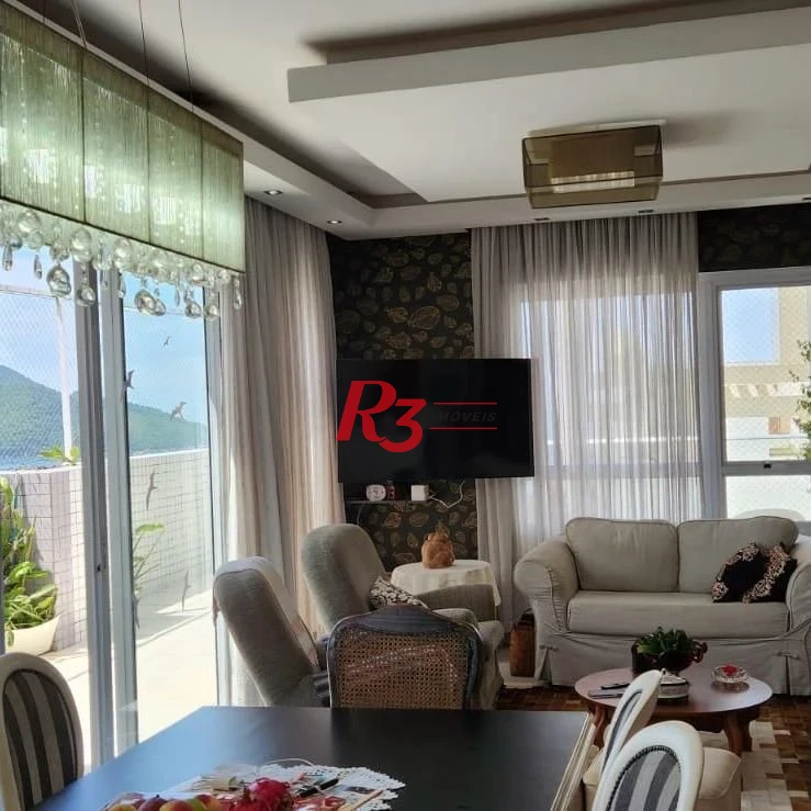 Apartamento Duplex com 4 dormitórios à venda, 380 m² por R$ 4.900.000,00 - Embaré - Santos/SP