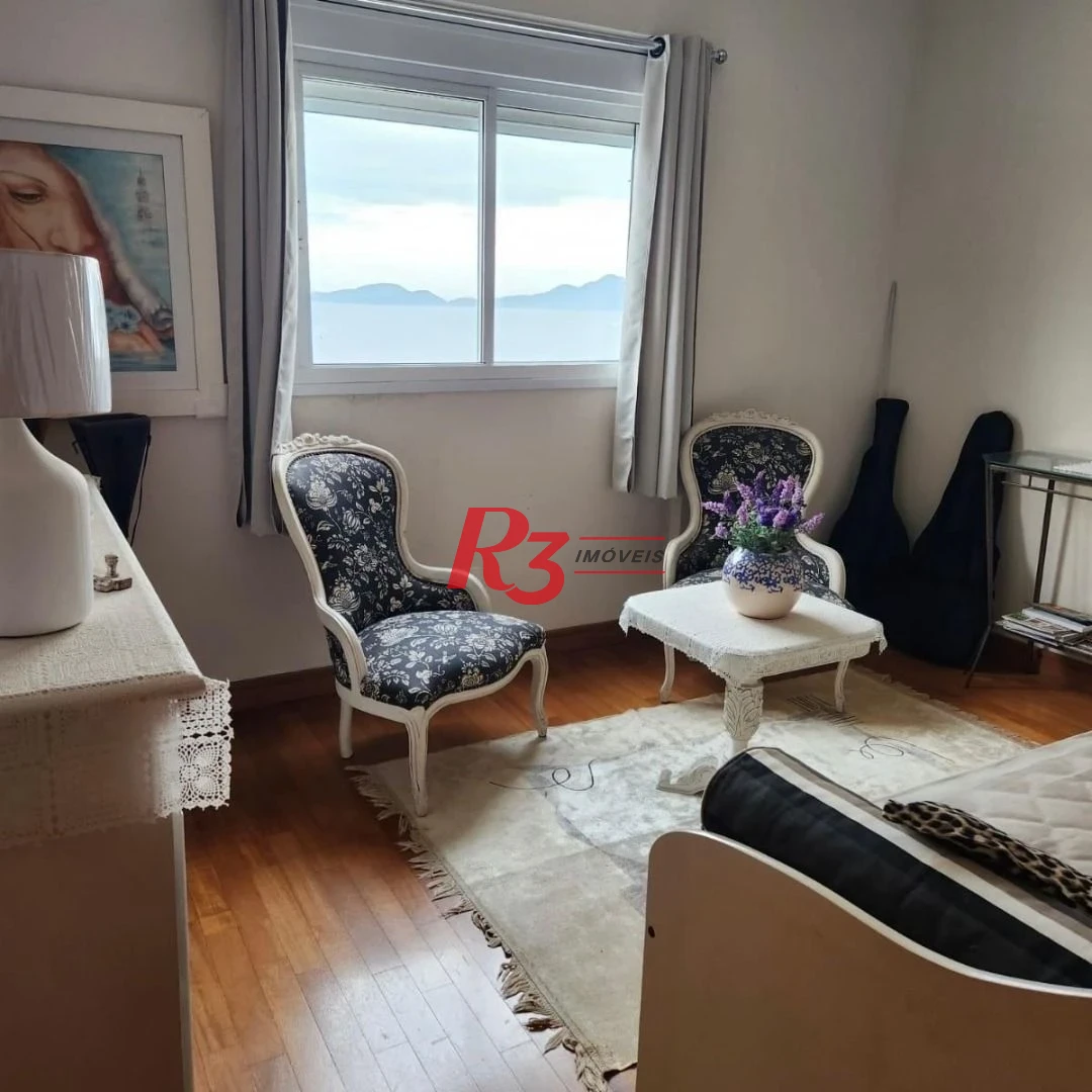 Apartamento Duplex com 4 dormitórios à venda, 380 m² por R$ 4.900.000,00 - Embaré - Santos/SP
