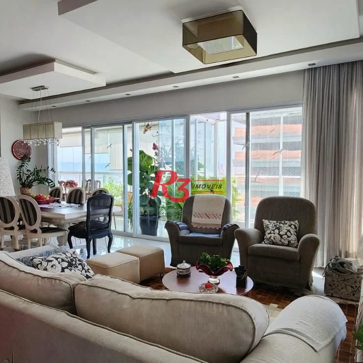 Apartamento Duplex com 4 dormitórios à venda, 380 m² por R$ 4.900.000,00 - Embaré - Santos/SP