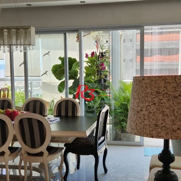 Apartamento Duplex com 4 dormitórios à venda, 380 m² por R$ 4.900.000,00 - Embaré - Santos/SP