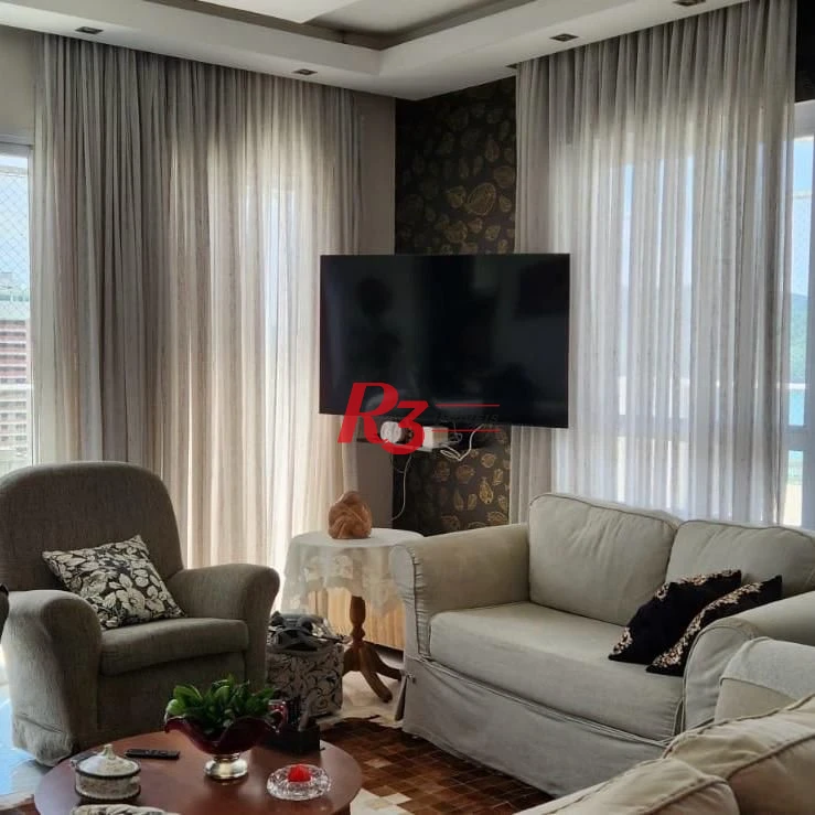 Apartamento Duplex com 4 dormitórios à venda, 380 m² por R$ 4.900.000,00 - Embaré - Santos/SP