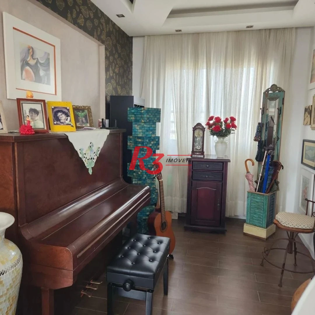 Apartamento Duplex com 4 dormitórios à venda, 380 m² por R$ 4.900.000,00 - Embaré - Santos/SP
