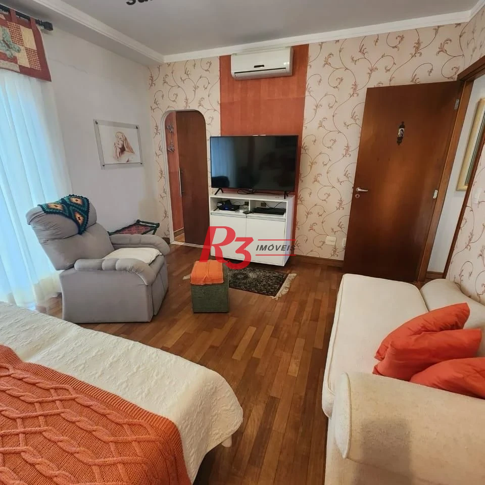 Apartamento Duplex com 4 dormitórios à venda, 380 m² por R$ 4.900.000,00 - Embaré - Santos/SP