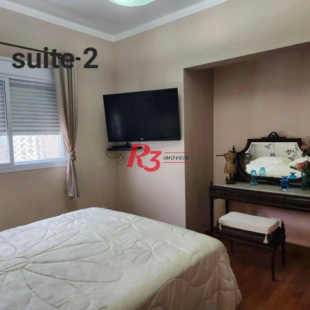 Apartamento Duplex com 4 dormitórios à venda, 380 m² por R$ 4.900.000,00 - Embaré - Santos/SP