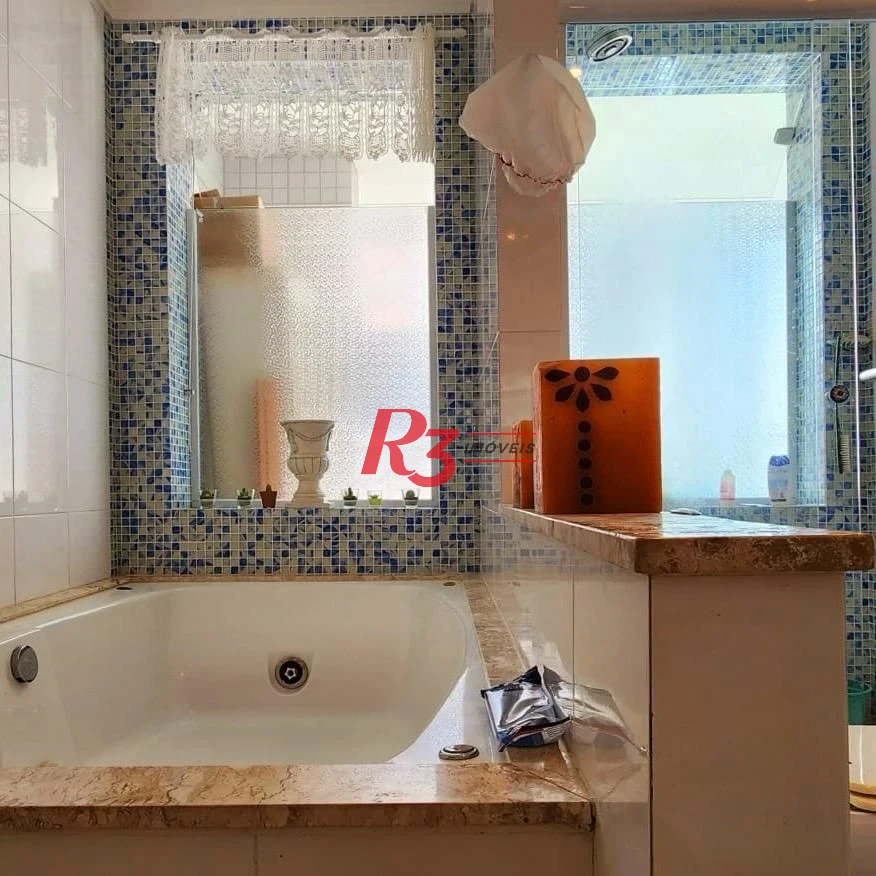 Apartamento Duplex com 4 dormitórios à venda, 380 m² por R$ 4.900.000,00 - Embaré - Santos/SP