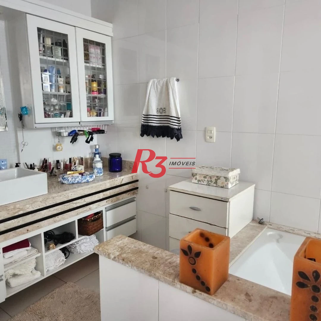 Apartamento Duplex com 4 dormitórios à venda, 380 m² por R$ 4.900.000,00 - Embaré - Santos/SP