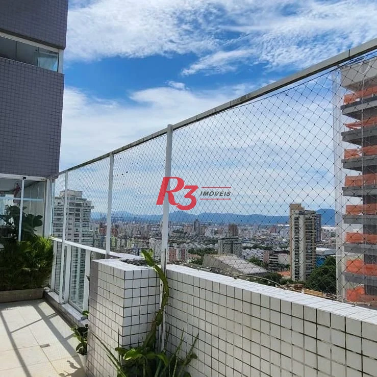 Apartamento Duplex com 4 dormitórios à venda, 380 m² por R$ 4.900.000,00 - Embaré - Santos/SP