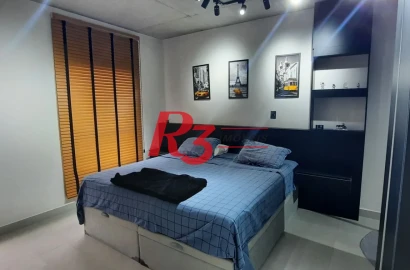 Apartamento com 1 dormitório à venda, 70 m² por R$ 883.000,00 - Embaré - Santos/SP