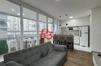 Apartamento à venda, 72 m² por R$ 900.000,00 - Gonzaga - Santos/SP