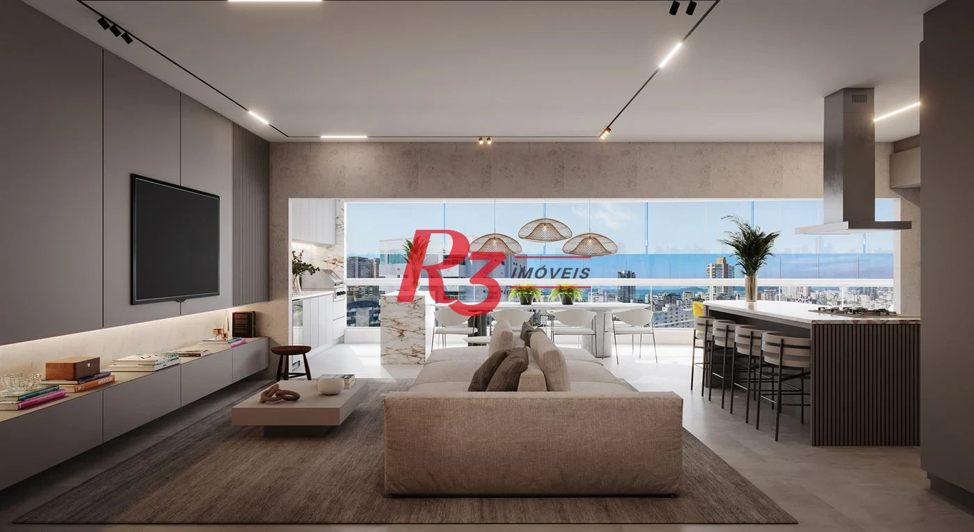Apartamento à venda, 148 m² por R$ 1.999.959,44 - Boqueirão - Santos/SP