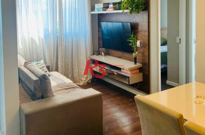Apartamento à venda, 45 m² por R$ 300.000,00 - Castelo - Santos/SP