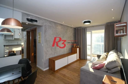 Apartamento com 1 dormitório à venda, 52 m² por R$ 745.000,00 - Embaré - Santos/SP