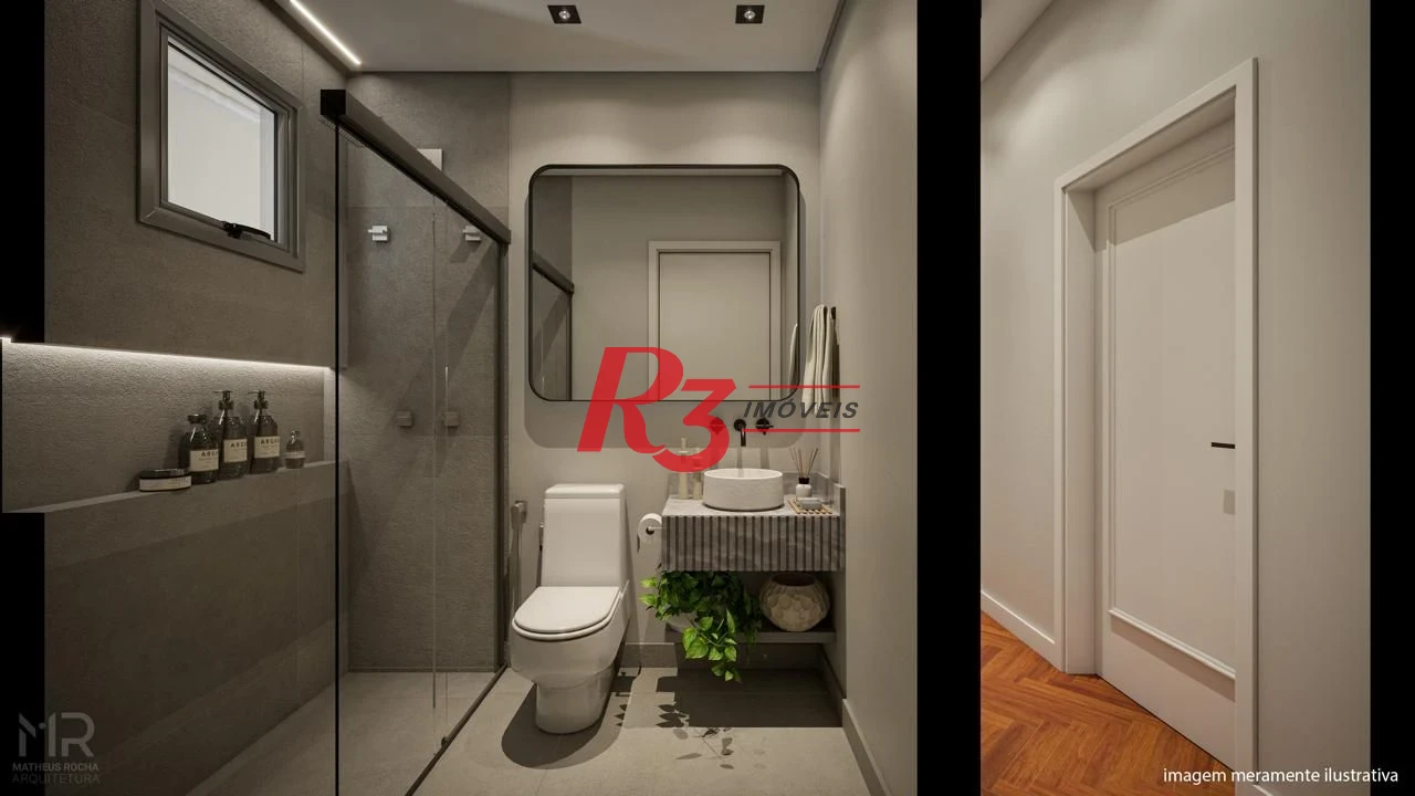 Apartamento à venda, 90 m² por R$ 820.000,00 - Boqueirão - Santos/SP