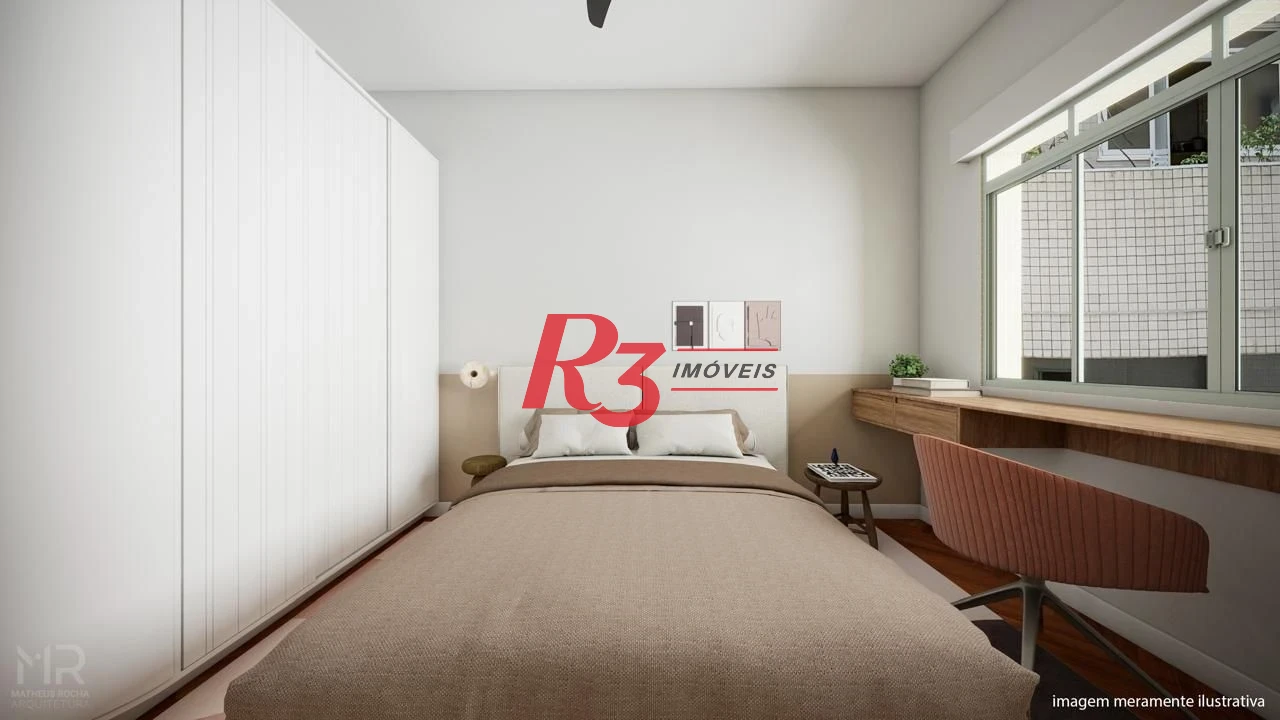 Apartamento à venda, 90 m² por R$ 820.000,00 - Boqueirão - Santos/SP