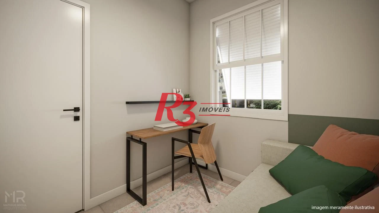 Apartamento à venda, 90 m² por R$ 820.000,00 - Boqueirão - Santos/SP