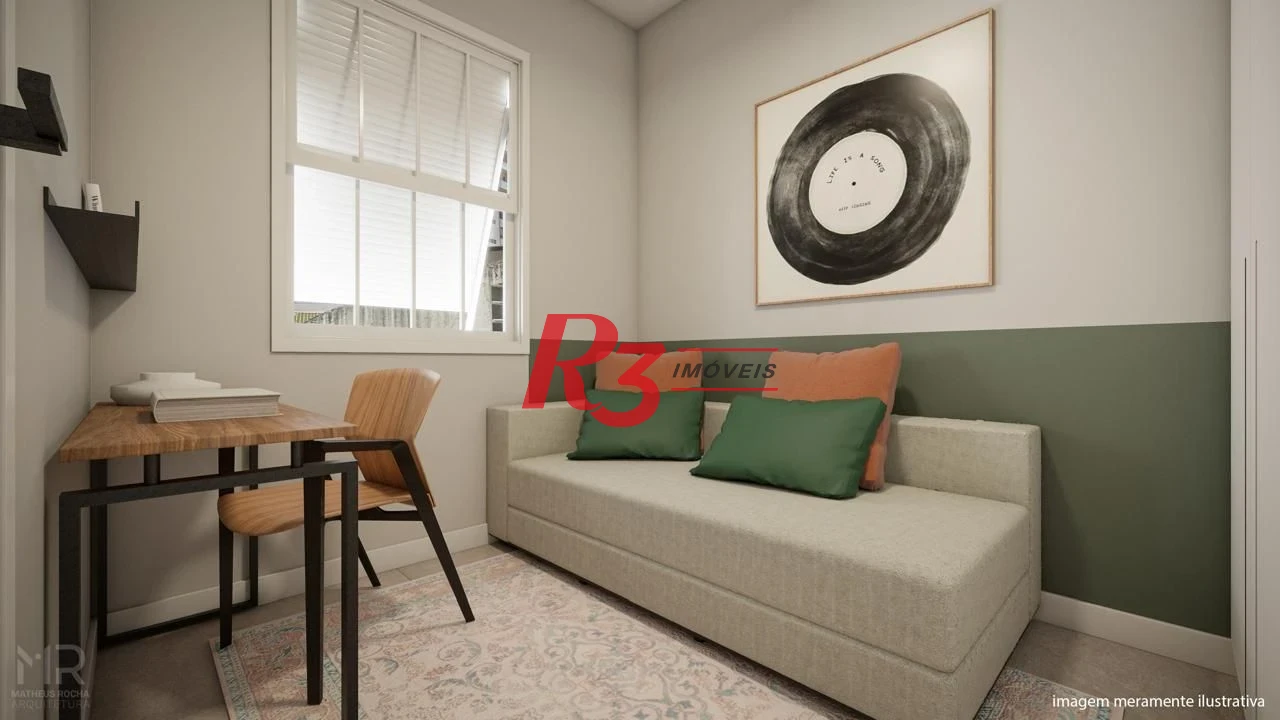 Apartamento à venda, 90 m² por R$ 820.000,00 - Boqueirão - Santos/SP