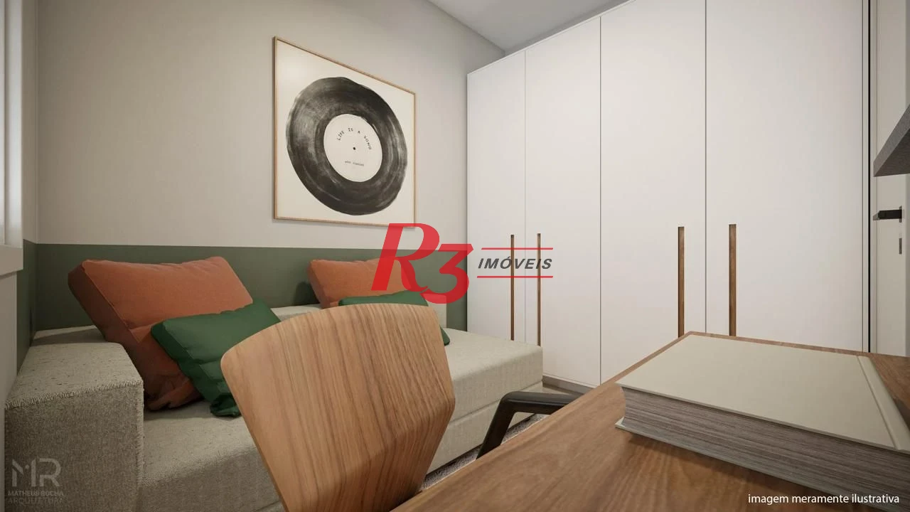 Apartamento à venda, 90 m² por R$ 820.000,00 - Boqueirão - Santos/SP