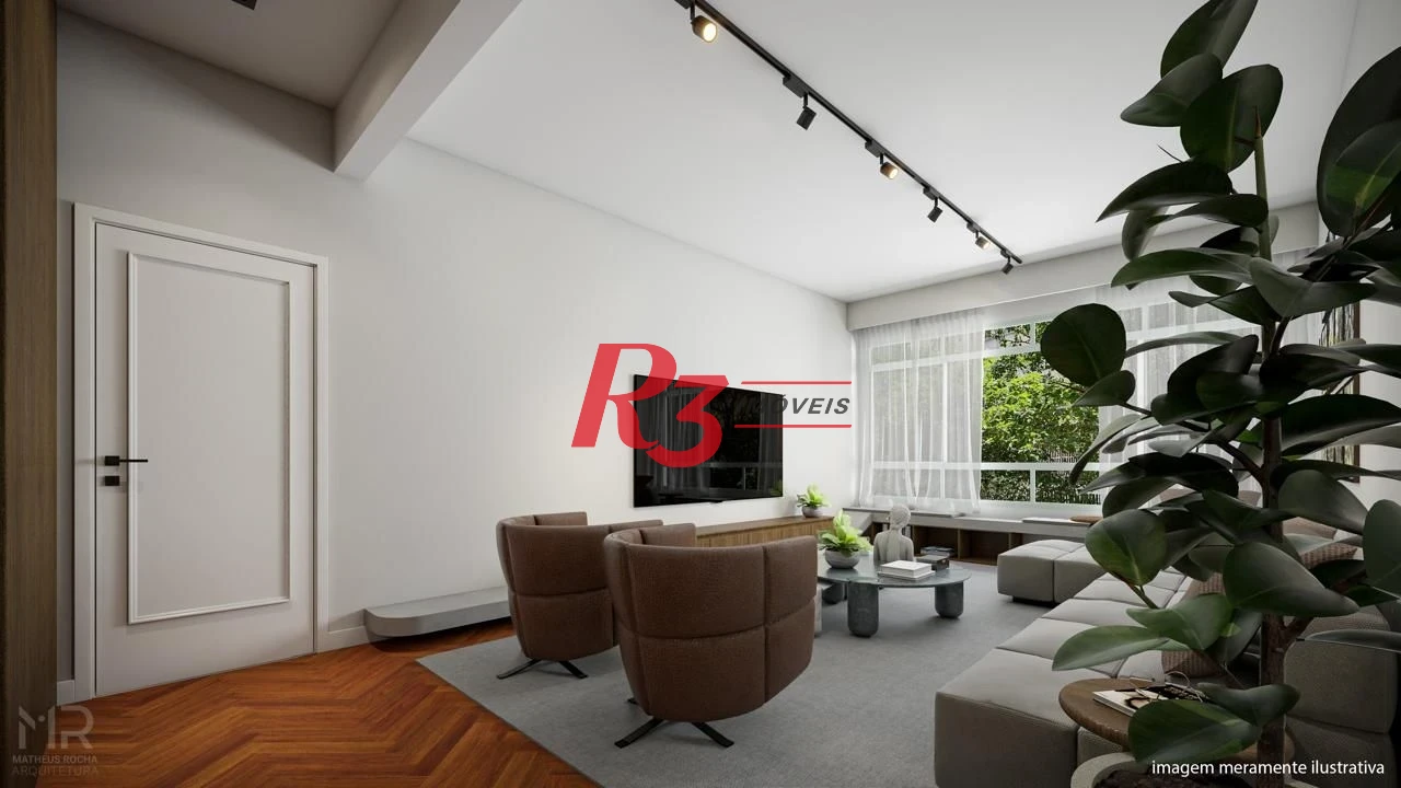 Apartamento à venda, 90 m² por R$ 820.000,00 - Boqueirão - Santos/SP