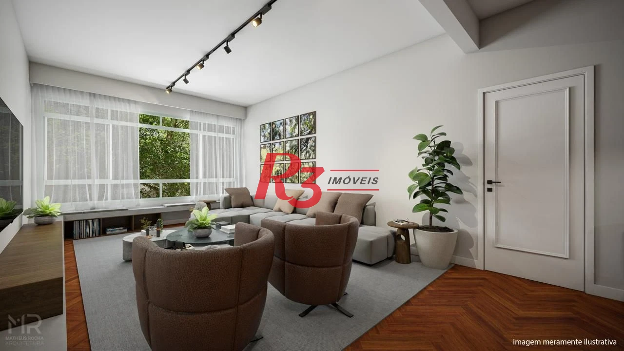 Apartamento à venda, 90 m² por R$ 820.000,00 - Boqueirão - Santos/SP