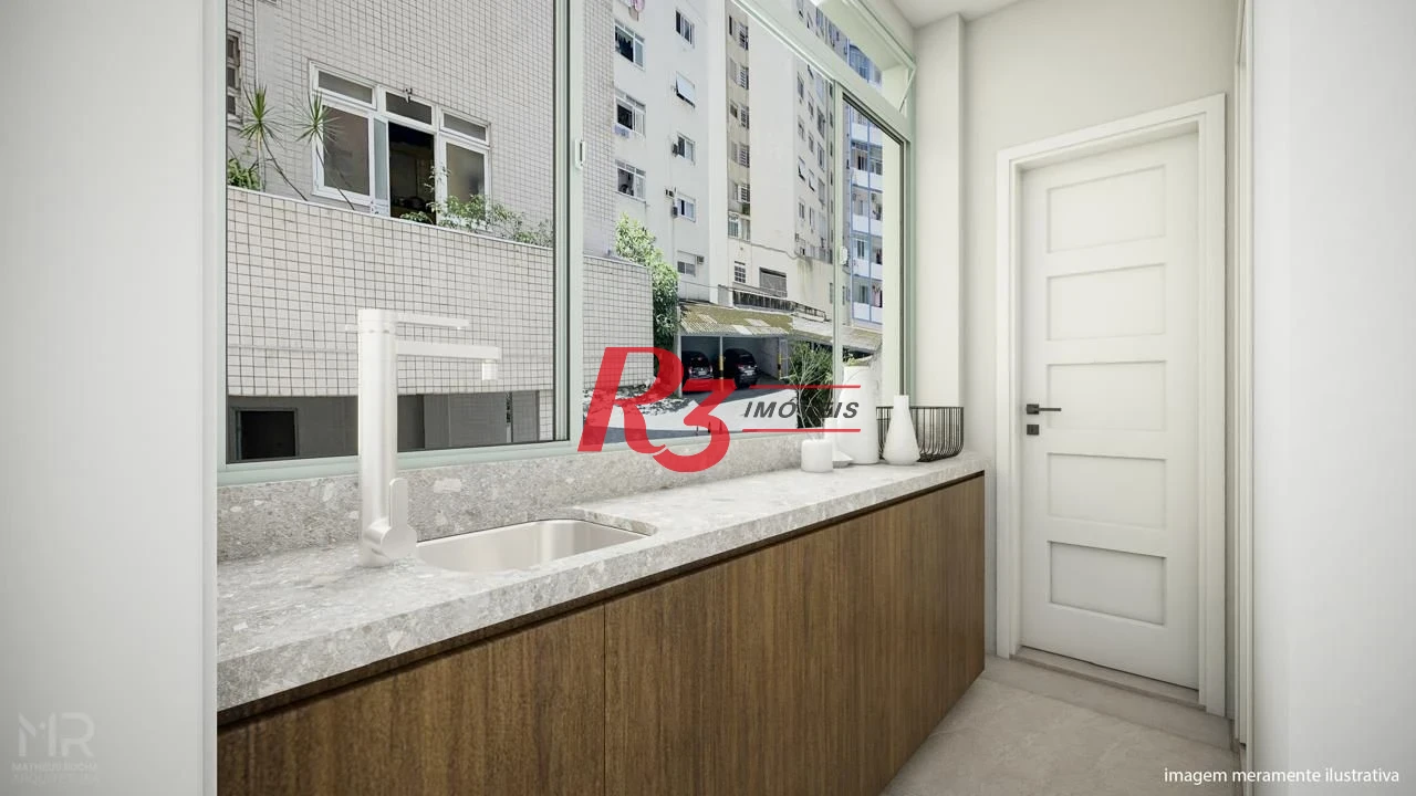 Apartamento à venda, 90 m² por R$ 820.000,00 - Boqueirão - Santos/SP