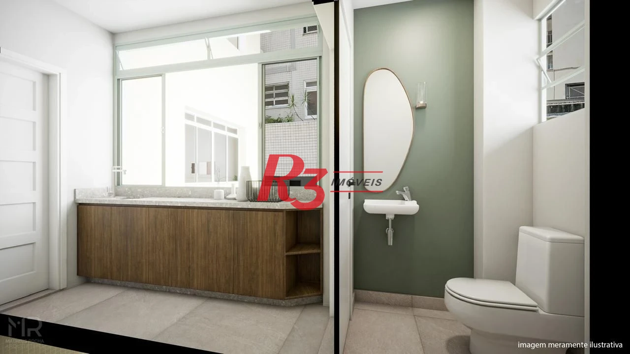 Apartamento à venda, 90 m² por R$ 820.000,00 - Boqueirão - Santos/SP