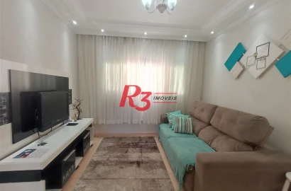 Apartamento com 2 dormitórios à venda, 66 m² por R$ 420.000,00 - Embaré - Santos/SP