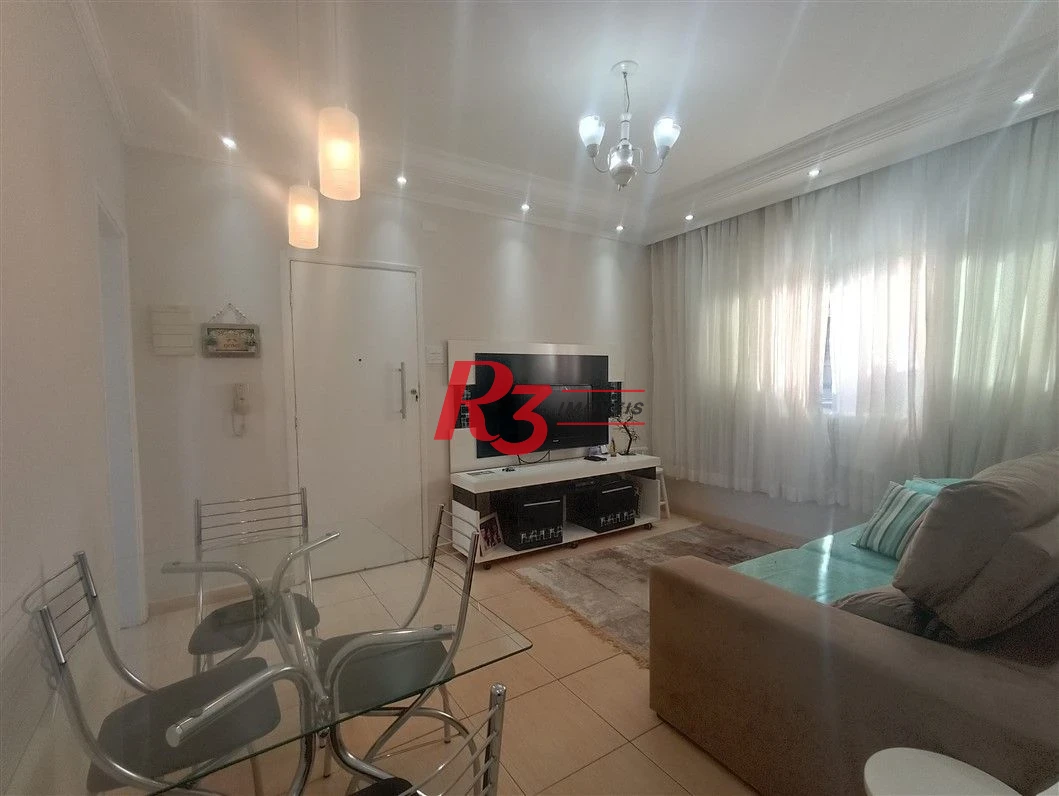 Apartamento com 2 dormitórios à venda, 66 m² por R$ 420.000,00 - Embaré - Santos/SP