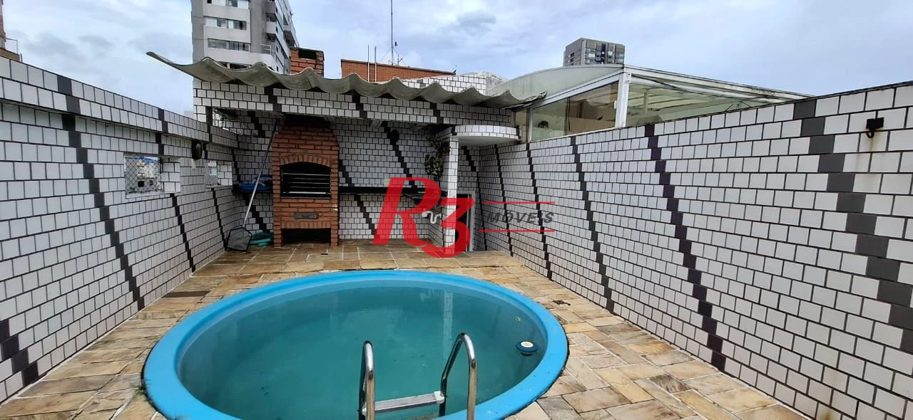 Cobertura com 2 dormitórios à venda, 160 m² por R$ 1.200.000,00 - Gonzaga - Santos/SP