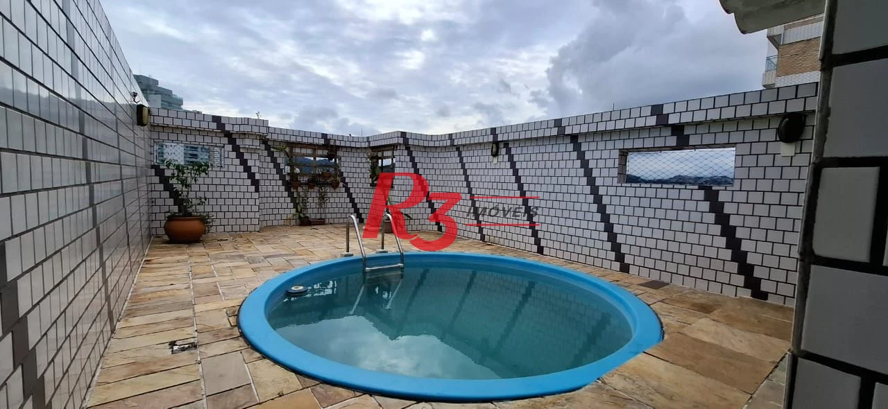 Cobertura com 2 dormitórios à venda, 160 m² por R$ 1.200.000,00 - Gonzaga - Santos/SP