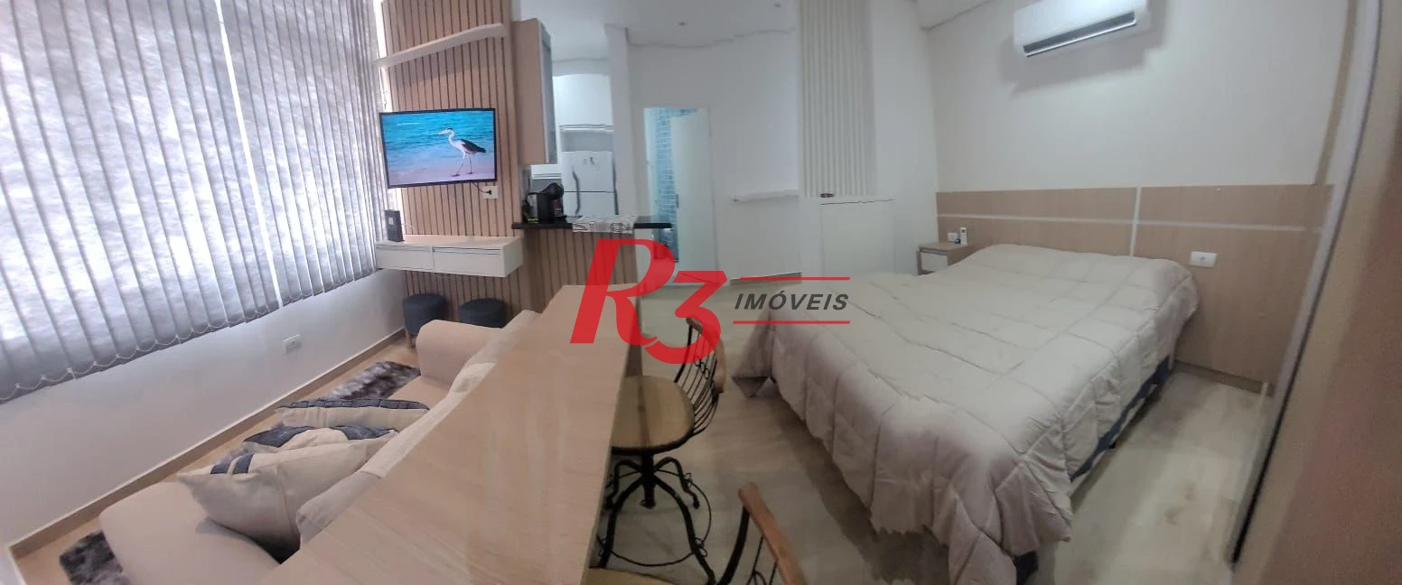 Kitnet com 1 dormitório à venda, 36 m² por R$ 349.000,00 - Aparecida - Santos/SP