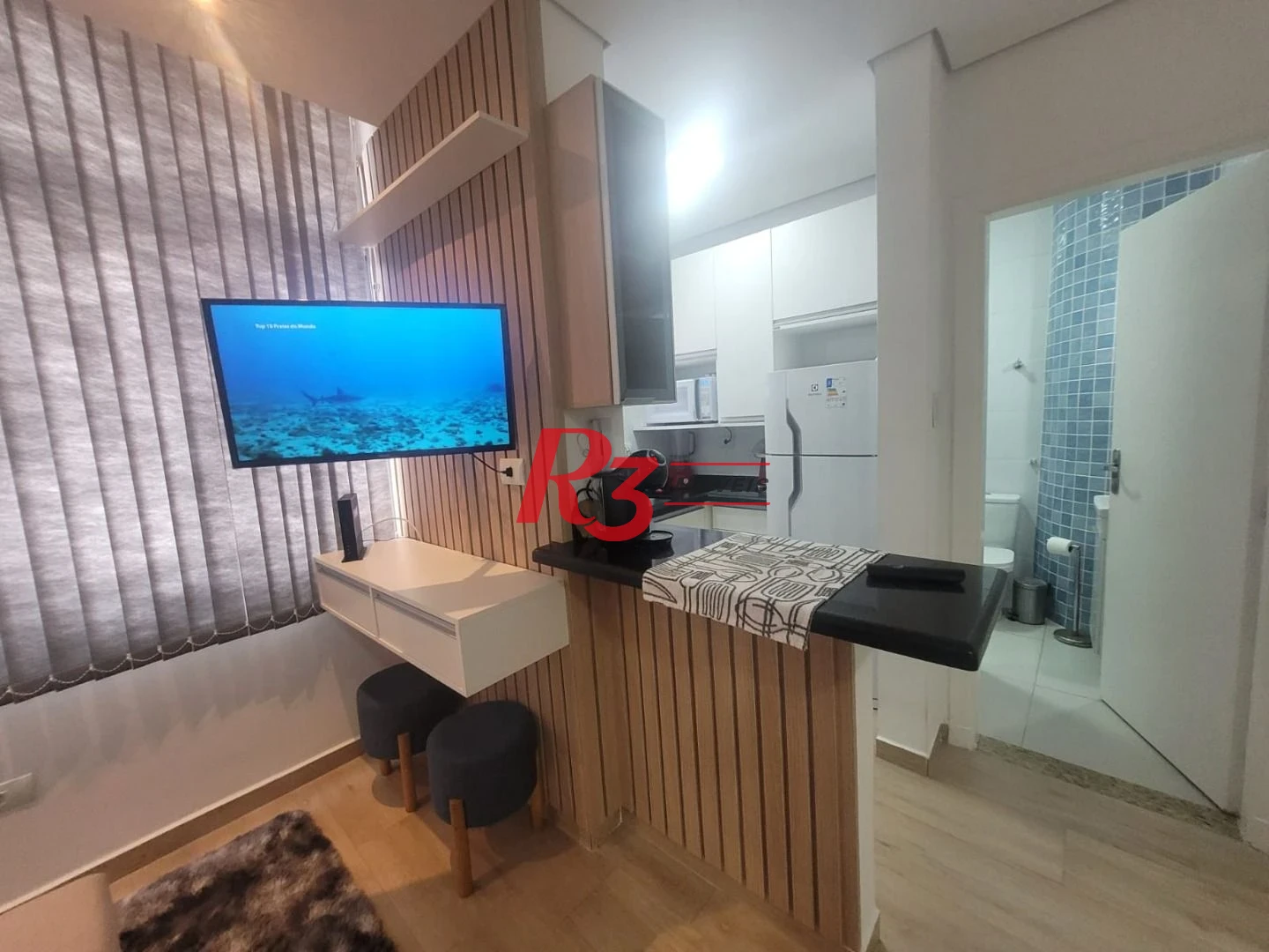 Kitnet com 1 dormitório à venda, 36 m² por R$ 349.000,00 - Aparecida - Santos/SP