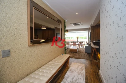 Apartamento Garden com 3 dormitórios à venda, 183 m² por R$ 2.150.000,00 - Gonzaga - Santos/SP