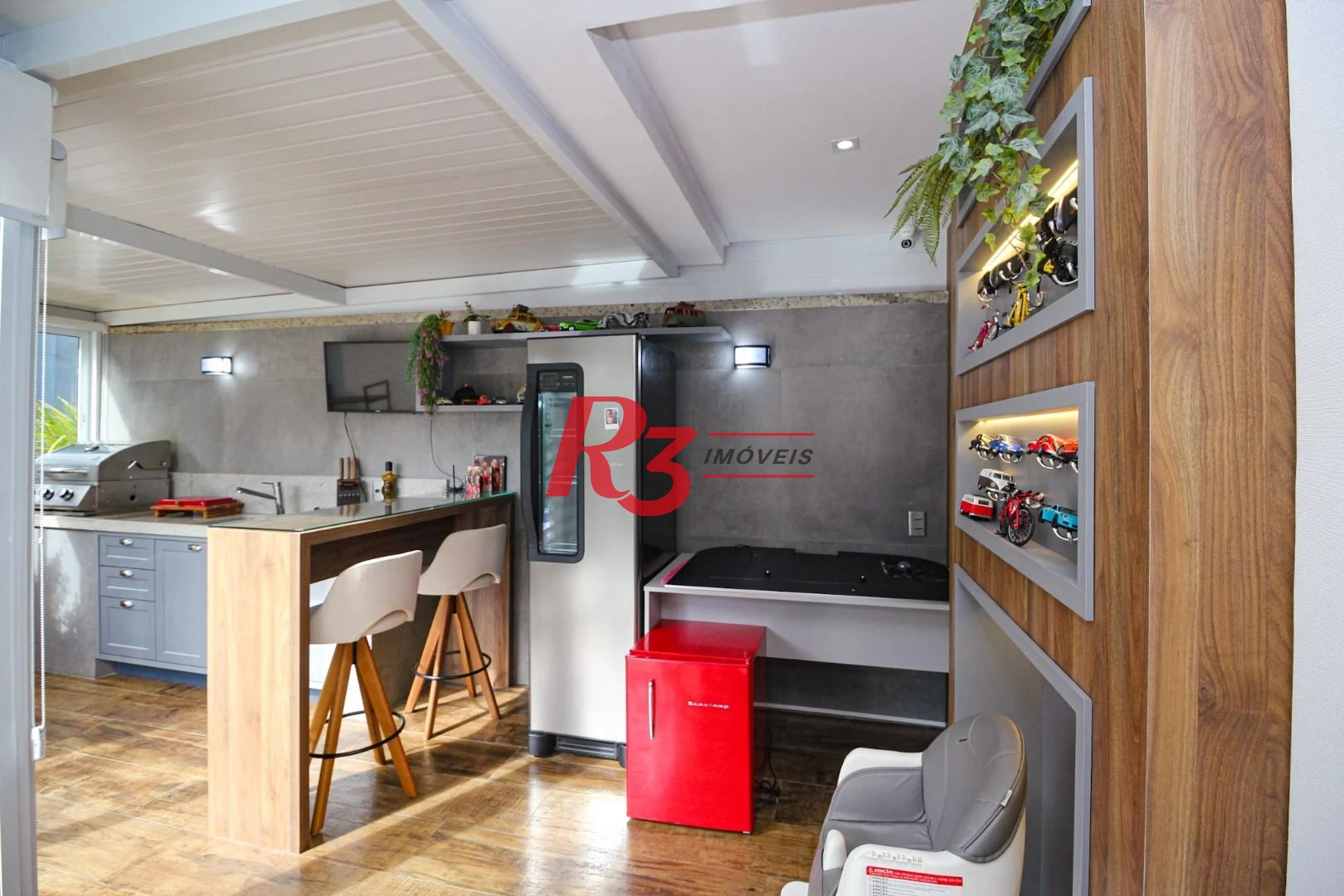 Apartamento Garden com 3 dormitórios à venda, 183 m² por R$ 2.150.000,00 - Gonzaga - Santos/SP