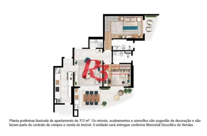 Apartamento com 2 dormitórios à venda, 113 m² por R$ 2.350.000,00 - Ponta da Praia - Santos/SP