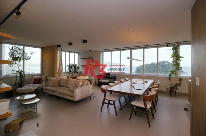 Apartamento com 3 dormitórios à venda, 215 m² por R$ 2.200.000,00 - José Menino - Santos/SP