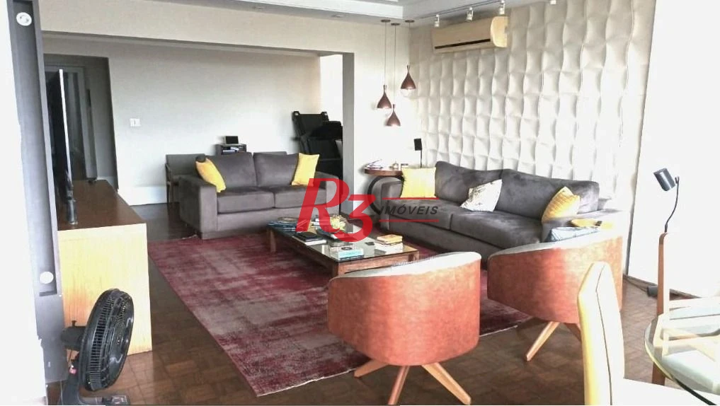 Apartamento com 3 dormitórios à venda, 260 m² por R$ 2.080.000,00 - Embaré - Santos/SP