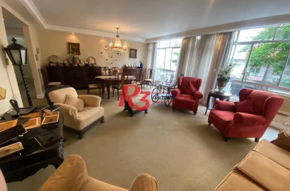 Apartamento com 4 dormitórios à venda, 193 m² por R$ 1.290.000,00 - Embaré - Santos/SP