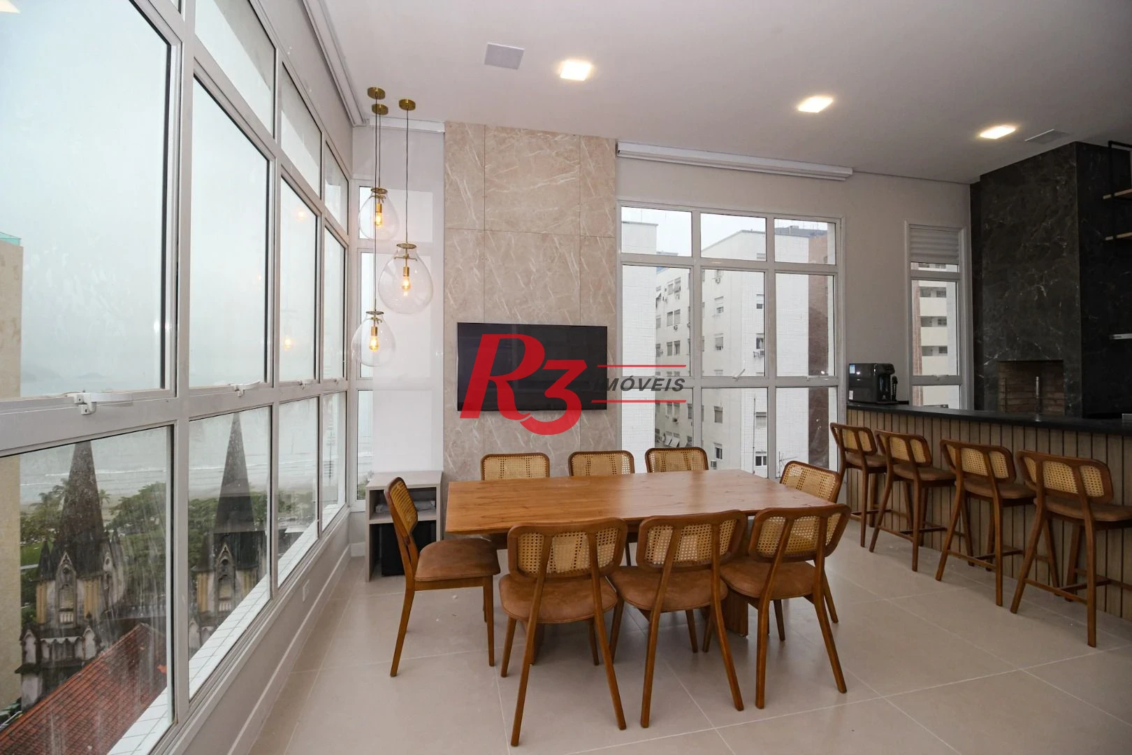 Cobertura com 3 dormitórios à venda, 166 m² por R$ 3.490.000,00 - Embaré - Santos/SP