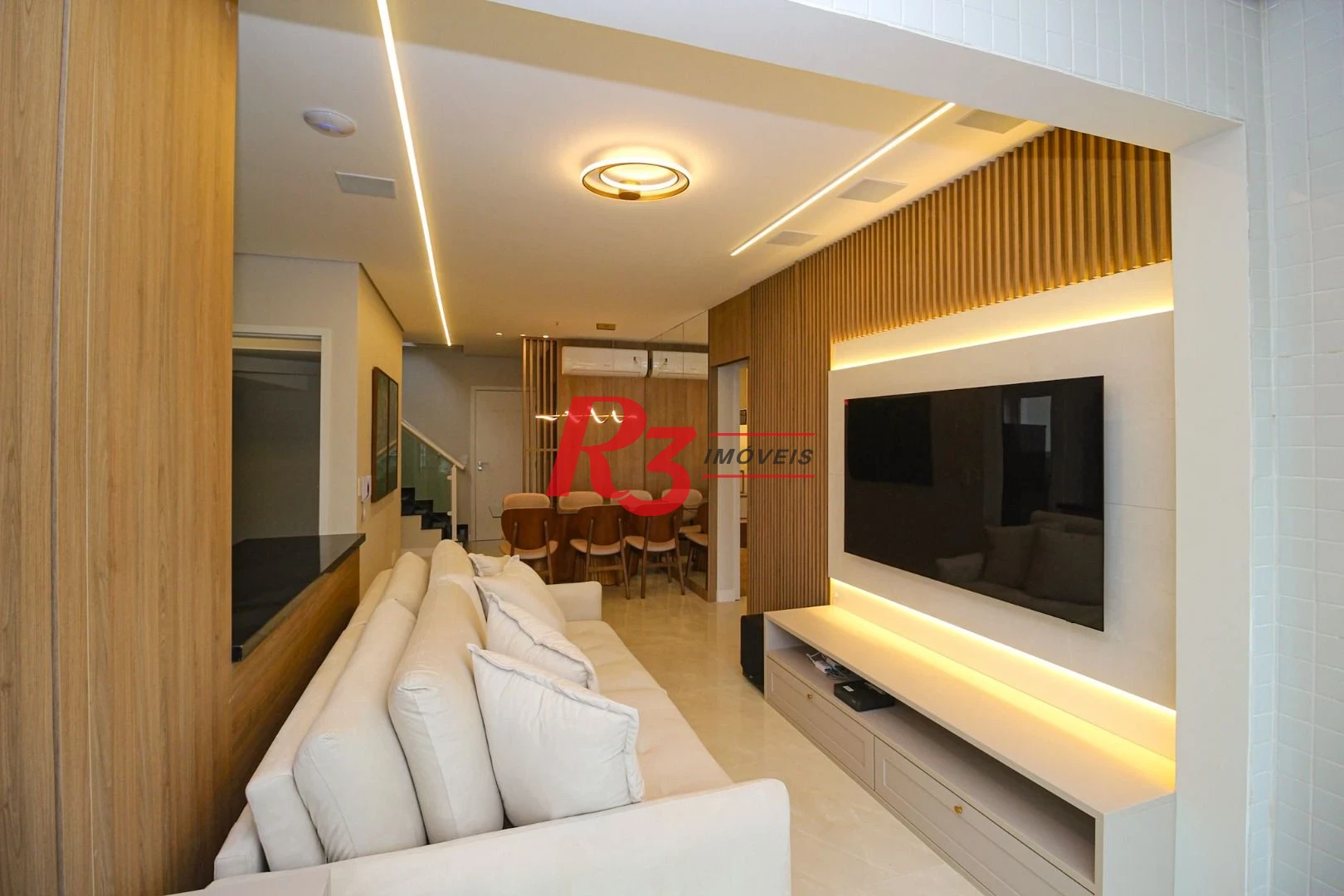 Cobertura com 3 dormitórios à venda, 166 m² por R$ 3.490.000,00 - Embaré - Santos/SP