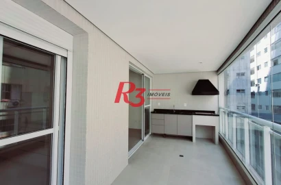 Apartamento com 2 dormitórios para alugar, 94 m² por R$ 8.500,00/mês - Boqueirão - Santos/SP