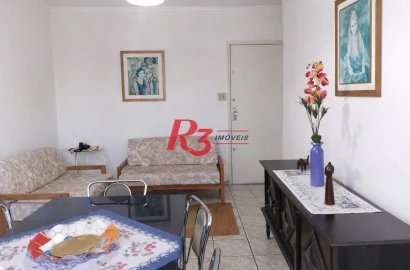 Apartamento com 1 dormitório à venda, 50 m² por R$ 330.000,00 - Embaré - Santos/SP